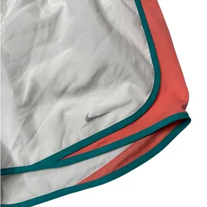 Nike Tempo Dri Fit White Coral Teal Running Shorts Women's Medium thumbnail 3