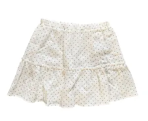 Le lis Polka Dot Ruffle Lined Elastic Waist Skirt NEW thumbnail 1