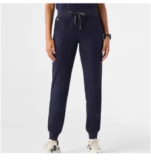 Figs Women's Navy Scrub Set Catarina Top w/ Zamora Jogger Pants Navy thumbnail 3