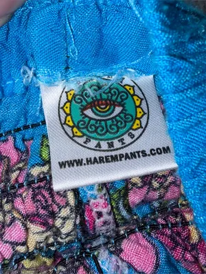 Womens Boho Harem Wide Leg Drop Crotch Palazzo Pants Size S Hippie Artsy thumbnail 5