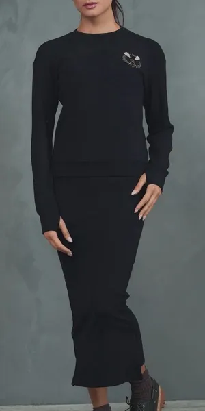 Chic Black Pencil Skirt for Women thumbnail 1