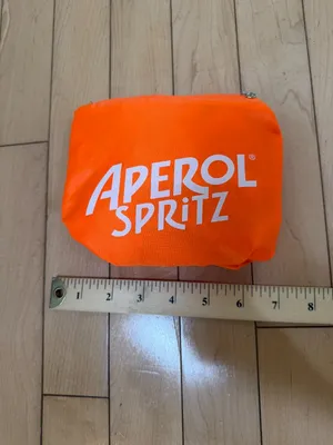 Aperol Spritz Packable Tote Bag NWOT Orange thumbnail 7
