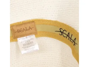 NWT Scala Womens Paper Braid Hat with Dimensional Brim LP149 White thumbnail 7