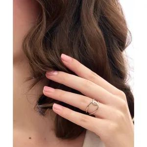 NEW Unisex Minimalist Knot‎ 925 Silver Ring, Adjustable thumbnail 5