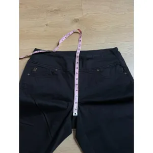 NWOT Womens Belle Kim Gravel pull on black‎ pants stretch size 12P thumbnail 5