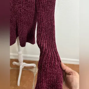 Time and Tru women Burgundy Crew Neck Sweater Size XXXL . thumbnail 6