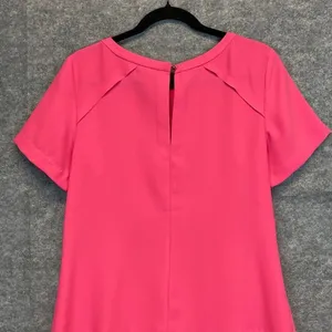 BANANA REPUBLIC‎ Dress Size 10 Pink Flounce Shift Dressy Cocktail Party Summer thumbnail 9