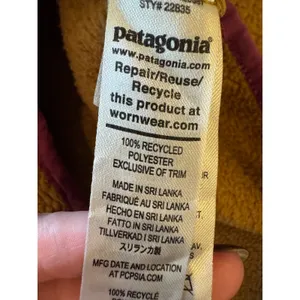 Patagonia Sweatshirt Women XS Brown Retro Pile Fleece Pullover Gorpcore Outdoor‎ thumbnail 8
