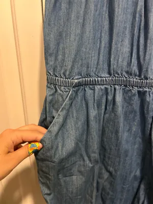 Express denim short jumpsuit thumbnail 3