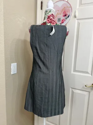 Abercrombie & Fitch Charcoal Gray Sleeveless mini Dress size Small T thumbnail 4