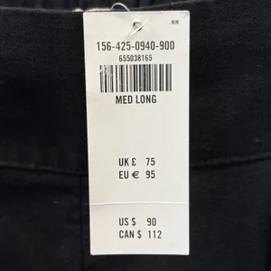 NWT Abercrombie‎ & Fitch Womens M (Long) Pants Black Wide Leg Linen Blend NEW thumbnail 9