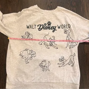 Disney Dogs Vintage Light Gray Character Sweatshirt thumbnail 8