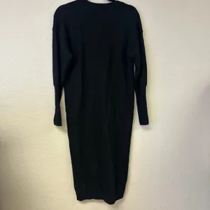 Aritzia Wilfred Utopia Merino Wool Sweater Midi Dress Black Size Small thumbnail 4