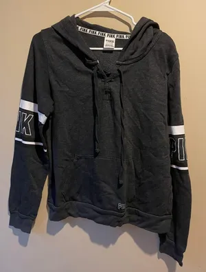 PINK - Victoria's Secret grey hoodie thumbnail 1