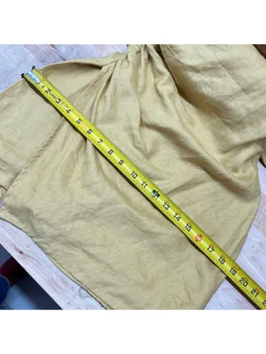 Reformation Kerrigan Linen Mini Dress Ruched Side Tuscan Sun Yellow Size 4 thumbnail 12