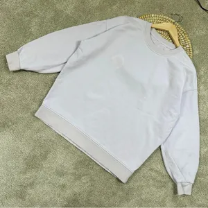 Lululemon Perfectly Oversized Crew Neck Sweatshirt Cotton Terry Lavender Dew 6 thumbnail 2