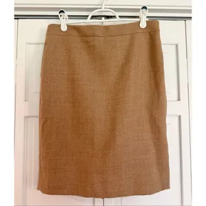 J.crew Camel100% wool No. 2 pencil skirt size 6 petite thumbnail 8