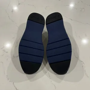 Vionic Navy Suede Slip-On Flats with Black Elastic thumbnail 6