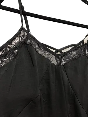 Cute black laced dress size medium thumbnail 2
