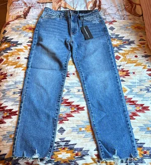 NWT Just Black Denim HR Vintage Straight Blue Jeans thumbnail 1