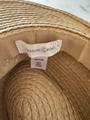 Treasure & Bond Embroidered straw hat thumbnail 2