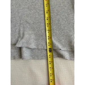 Offline by‎ aerie waffle knit Grey long sleeve tee size medium thumbnail 5