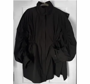 Fabletics black ruched utility jacket  thumbnail 11