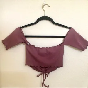 Active USA maroon crop top S thumbnail 2