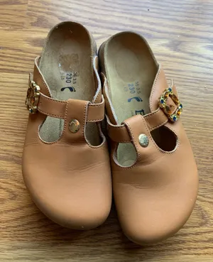 Birkenstock Betula Women Slip On Shoes Size 5 Brown Tan Fall Casual Clogs thumbnail 1