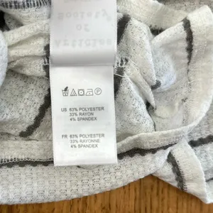 ARTICLES OF SOCIETY NWT waffle knit striped button collar detail, size Large thumbnail 2