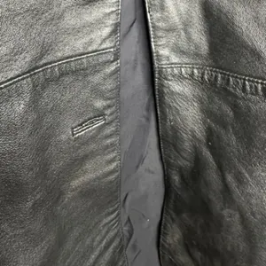 Vintage Margo's‎ Black Leather Trench Coat thumbnail 4