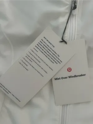 lululemon athletica White Mist Over Windbreaker Sz 4 thumbnail 7