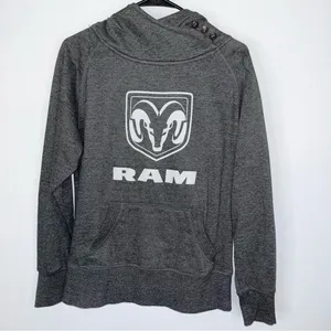 OURAY SPORTSWEAR Dodge Ram Gray Hoodie Medium thumbnail 1