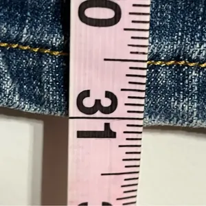 Levis 518 Juniors Size 13 Blue Super Low Stretch Bootcut Jeans Medium Wash‎ thumbnail 5