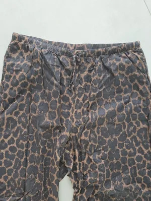 Kids Leopard Print Wide-Leg Pants - Brown/Black thumbnail 6