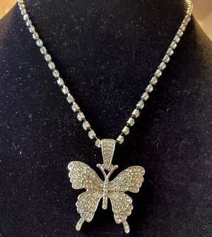 Butterfly Tennis Necklace thumbnail 1