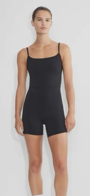 O Wilfred Free Black Seamless Stretch Romper Medium thumbnail 1