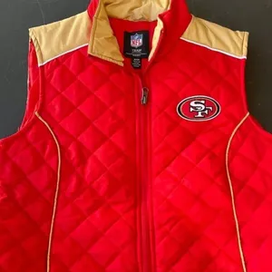 San Francisco 49ers Officially Licensed NFL Vest Womens Sz Small thumbnail 1