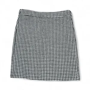 Georgiou Studio Houndstooth Tweed Knee-Length Skirt Black and Cream Size Large thumbnail 2
