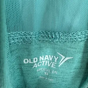 Old Navy Active size XS green racer back tank top athletic wear‎ athleisure thumbnail 3