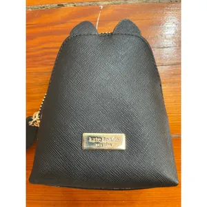 Kate Spade Jazz Things Up Cat Coin Purse WLRU3071 Black Leather Rare thumbnail 3