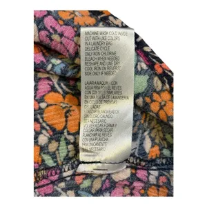 Democracy Floral Midi Dress Women 1X‎ Multicolor Boho Casual Rayon Button V-Neck thumbnail 9