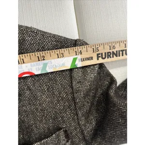 Vintage Banana Republic 0 Blazer Womens‎ Tweed Wool Linen 2006 Brown READ thumbnail 15