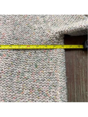 Ruby Moon Chunky Knit Speckled Sweater Tunic Wool Blend Back Zip Medium thumbnail 7
