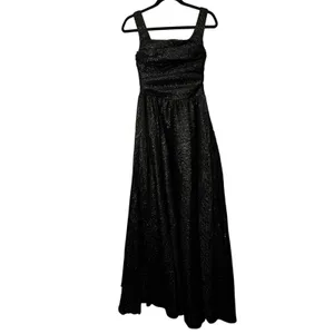 MAC DUGGAL Womens Black Sparkle Gown Dress 2‎ Formal Gala Prom Dance Whimsigoth thumbnail 2