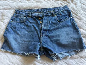 Djerf Avenue Denim Shorts thumbnail 1