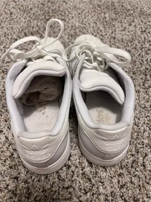 White Adidas Superstar sneakers thumbnail 2