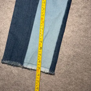 Strut & Bolt Women's Denim Jeans, Light & Dark Blue, Size L thumbnail 5