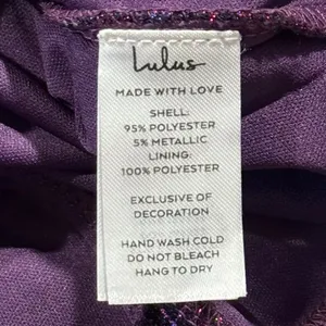 Lulus Sequin Sparkly Purple Dress S Y2K Bodycon Ruched Coquette Going Out Club thumbnail 4