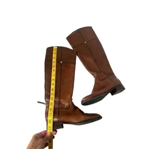 Tory Burch Juliet equestrian brown leather knee boots size 5m thumbnail 9